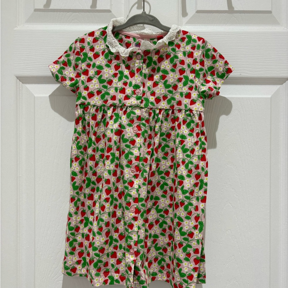 Baby Boden Strawberry Print Kids Dress size 2-3T